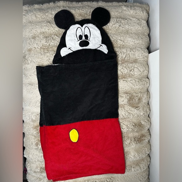 Jumping Beans Youth Unisex Disney Mickey Mouse Hooded Bath Towel 23x44 - Picture 1 of 4